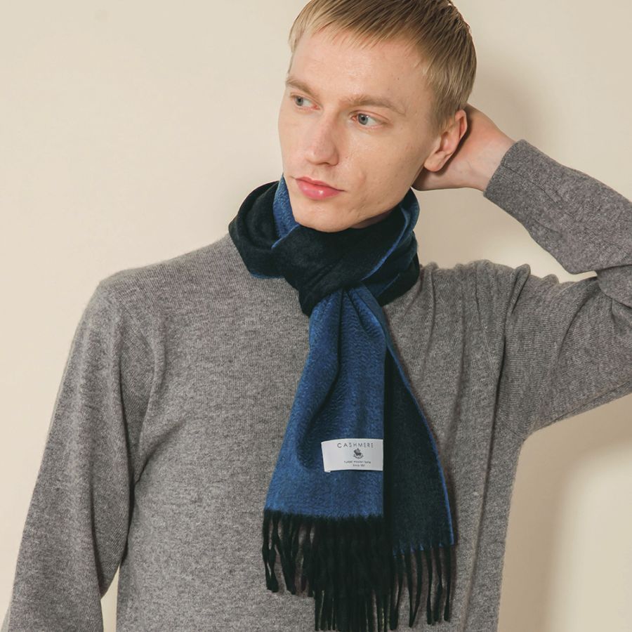 カシミヤ100％ シングルリバーミニマフラー