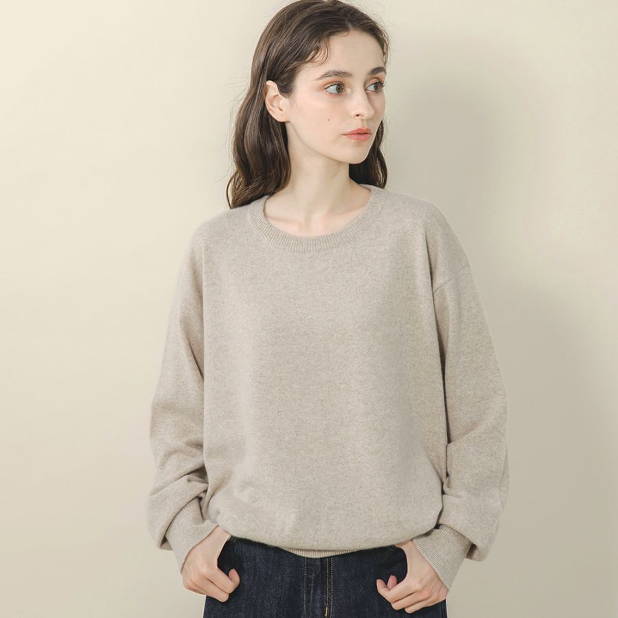 ベビーキャッシュ100％　クルーネック