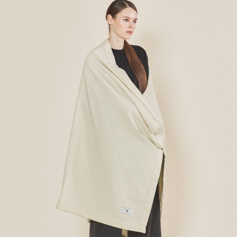 【限定商品】ベビーキャッシュ１００％　ハーフブランケット 191/エクリュ