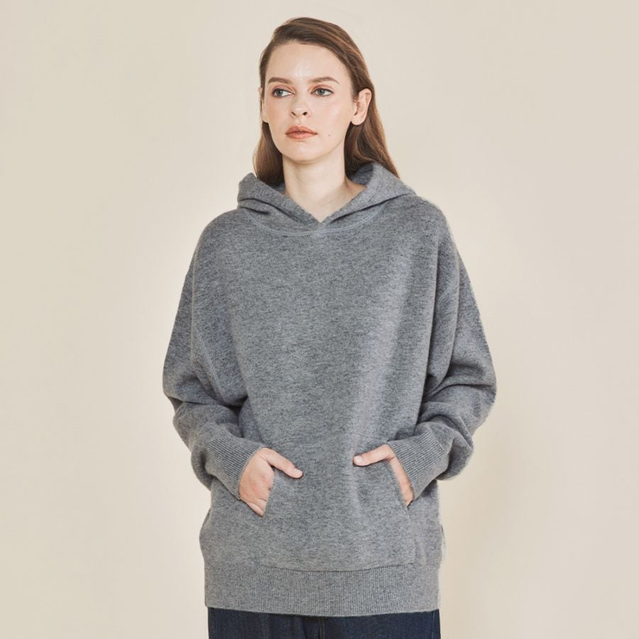 【10月下旬入荷予定】カシミヤ100% Ｗフェイスフーディ