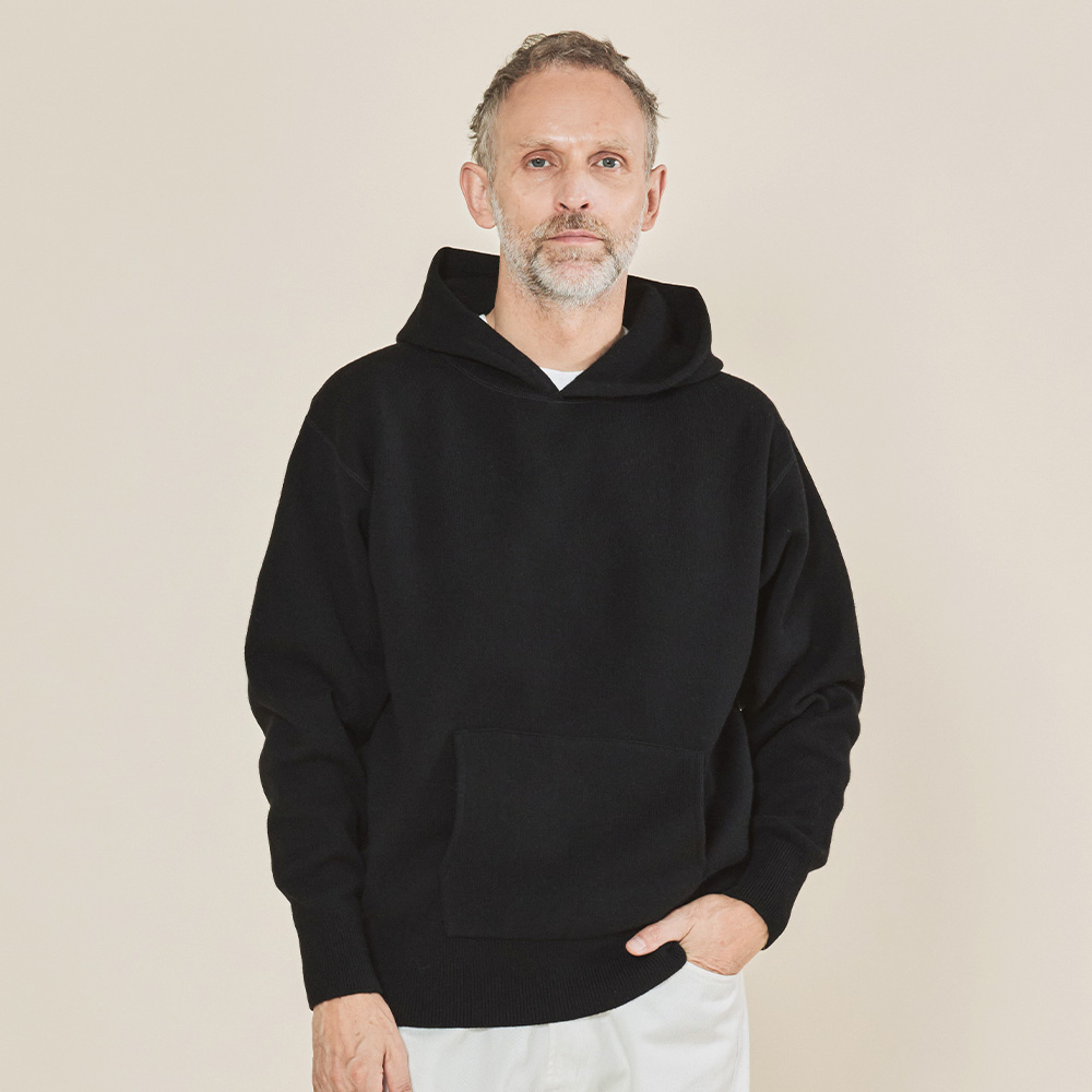 【10月下旬入荷予定】カシミヤ100% Ｗフェイスフーディ