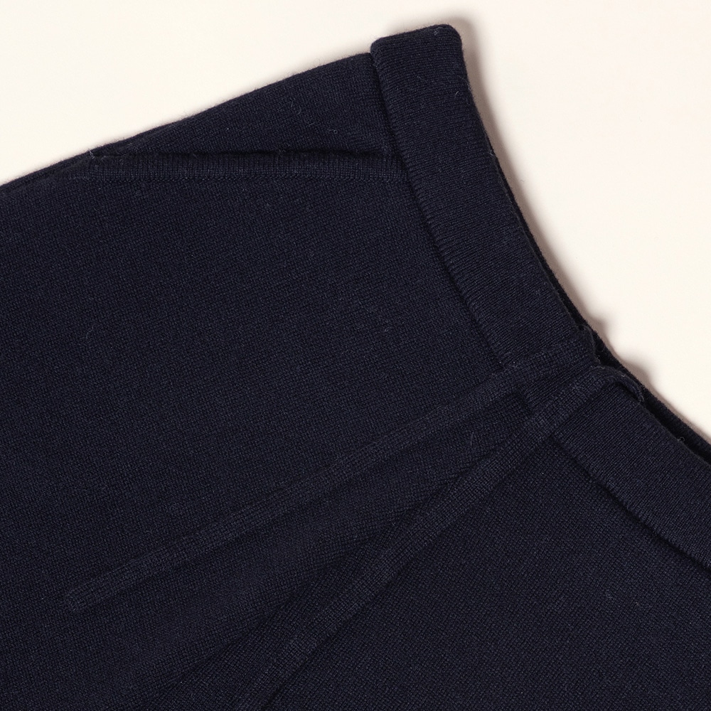 カシミヤ１００％　Ｗフェイスワイドパンツ