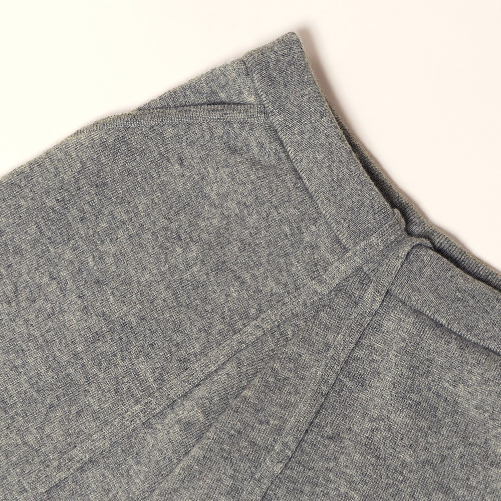 カシミヤ１００％　Ｗフェイスワイドパンツ