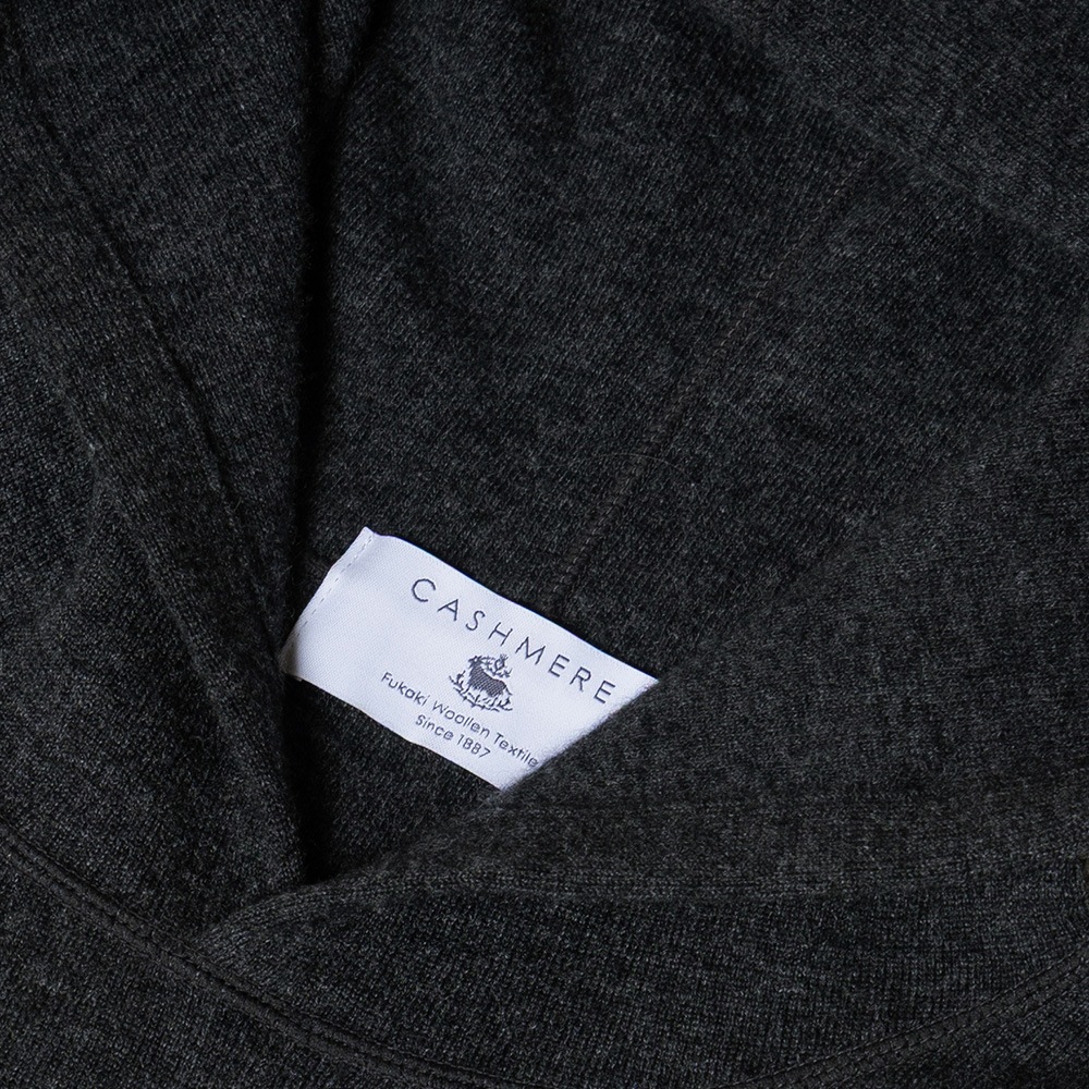 カシミヤ100％ Ｗフェイスフーディ