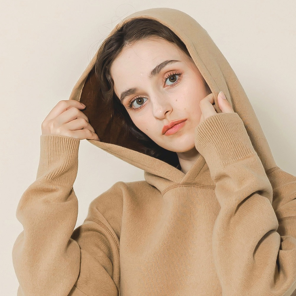 カシミヤ100％ Ｗフェイスフーディ