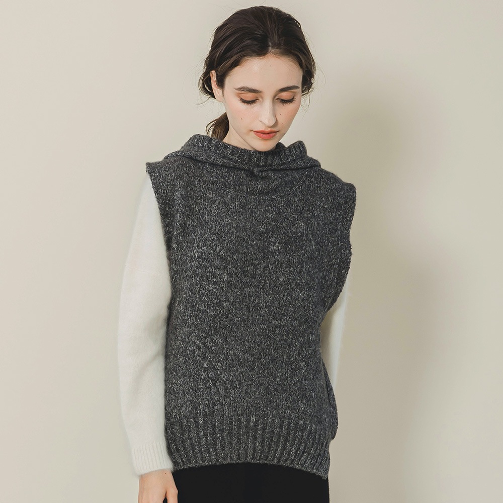 【限定商品】カシミヤ１００％　スヌードフーディベスト