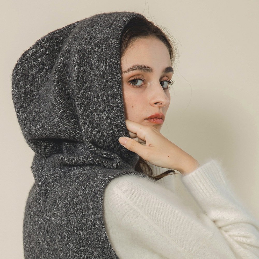 【限定商品】カシミヤ１００％　スヌードフーディベスト