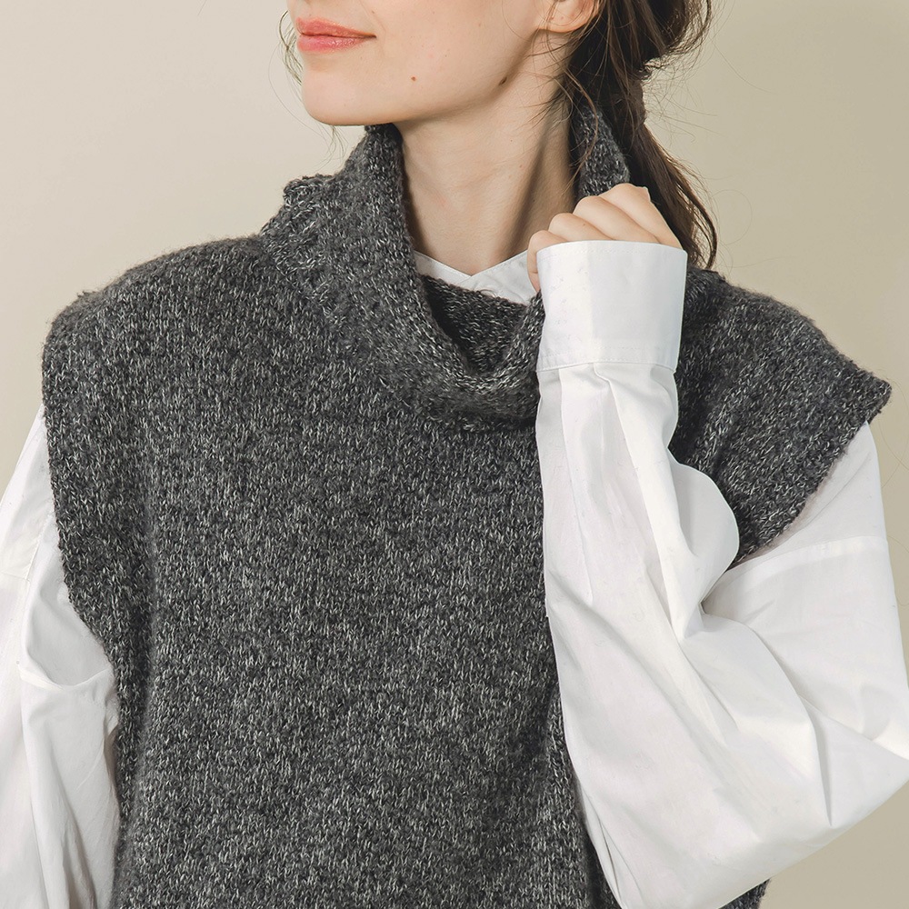 【限定商品】カシミヤ１００％　タートルベスト