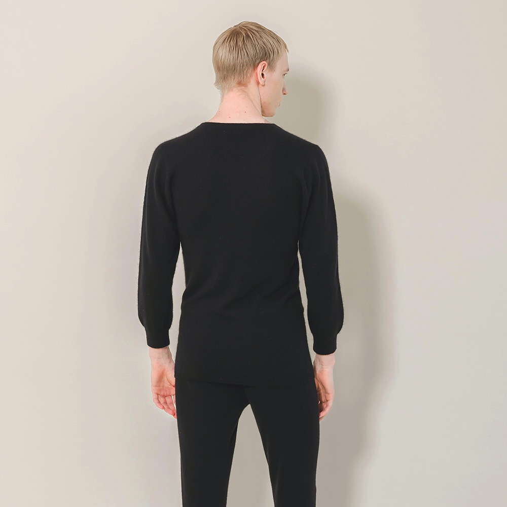 カシミヤ１００％　インナープルーオーバー