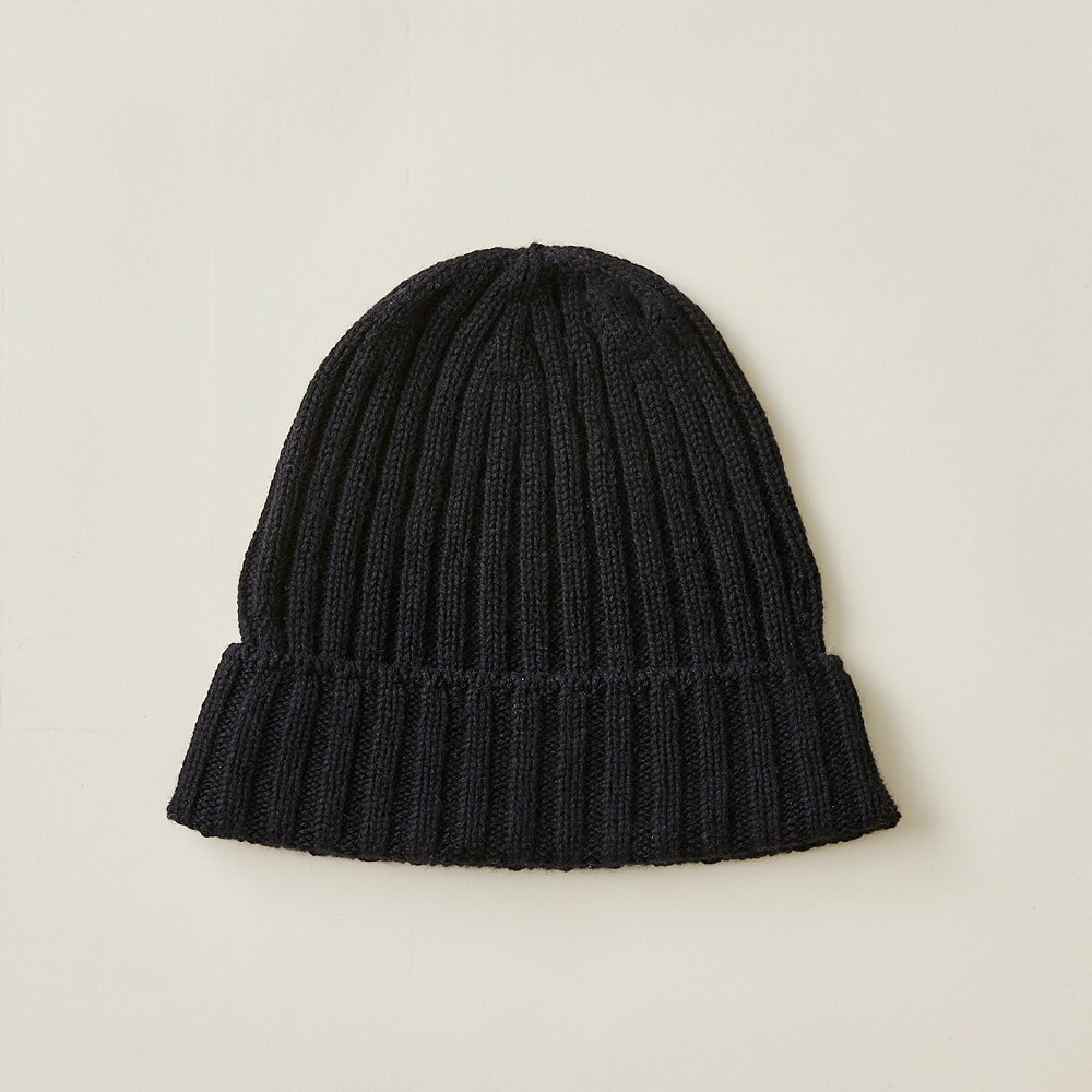 ベビーキャッシュ100％ リブビーニー | Item,Knit hat | FUKAKINET