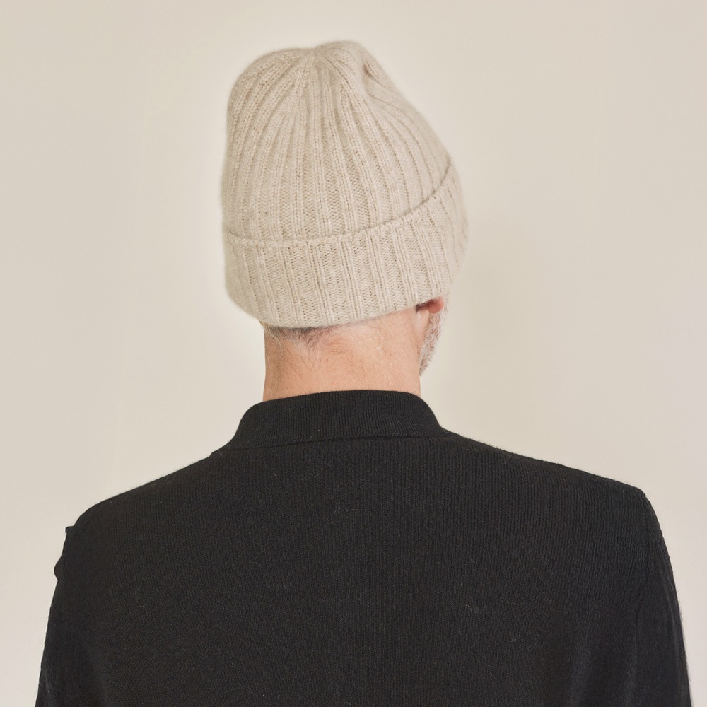 ベビーキャッシュ100％ リブビーニー | Item,Knit hat | FUKAKINET