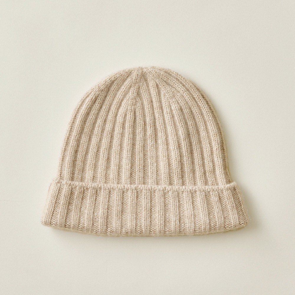 ベビーキャッシュ100％ リブビーニー | Item,Knit hat | FUKAKINET