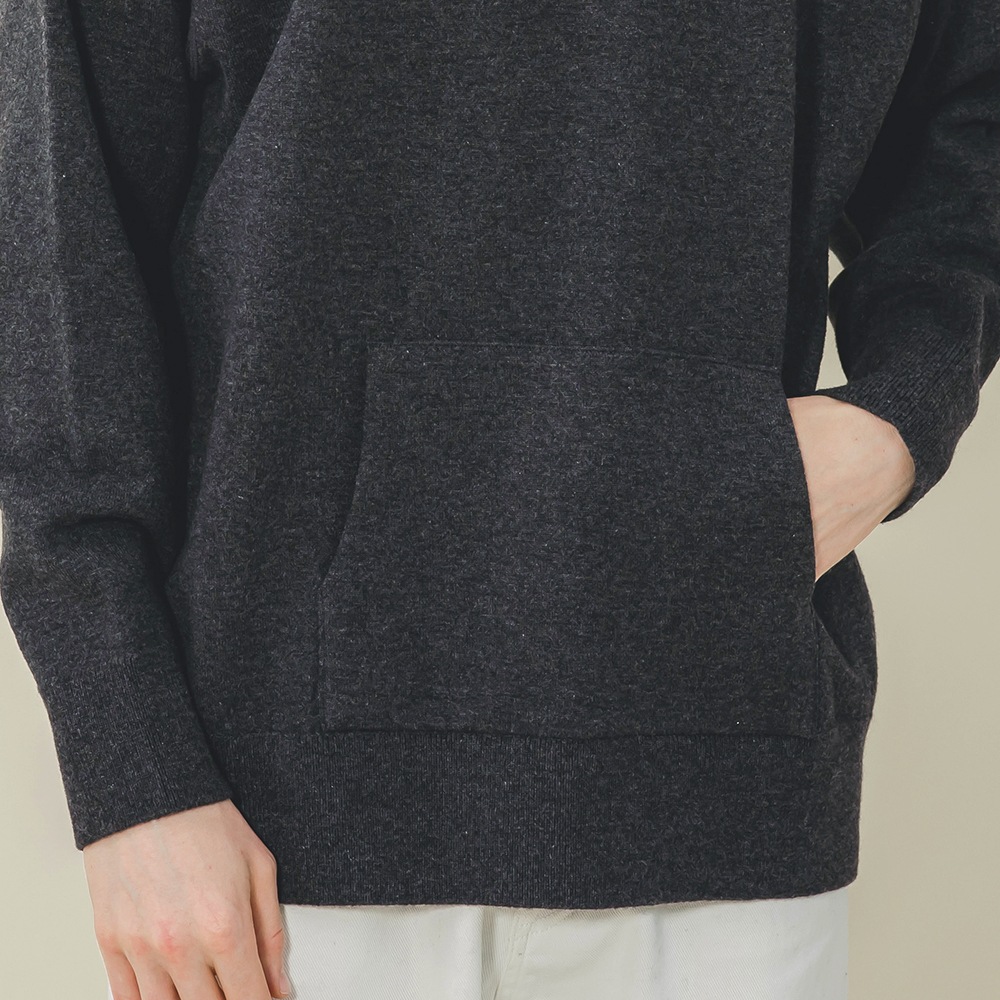 カシミヤ100％ Ｗフェイスフーディ