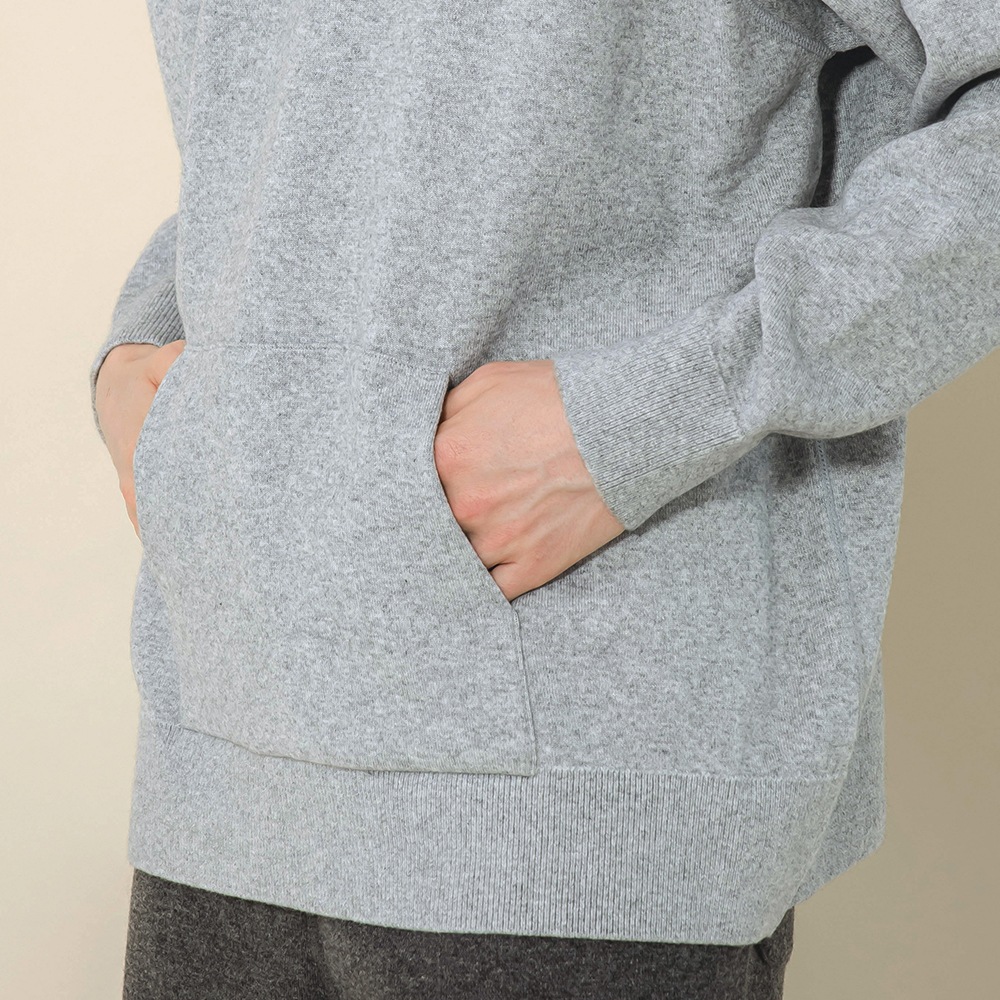 カシミヤ100％ Ｗフェイスフーディ