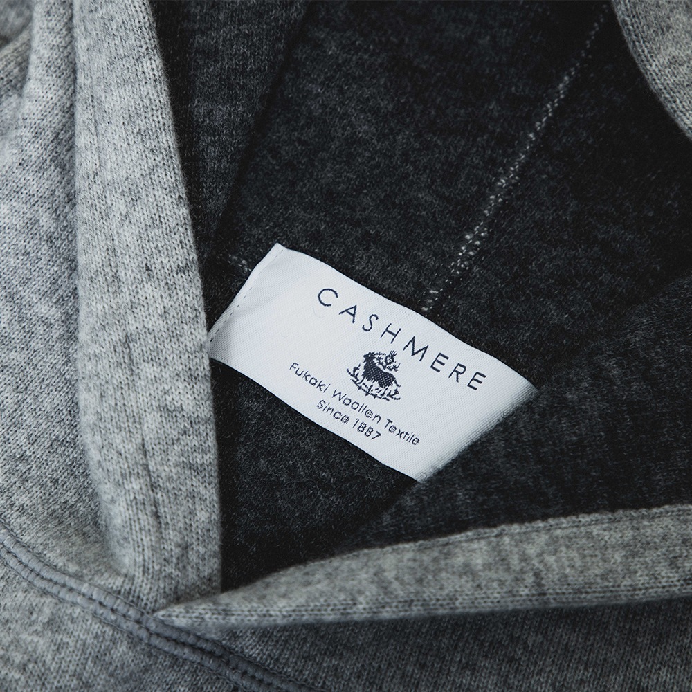 カシミヤ100％ Ｗフェイスフーディ