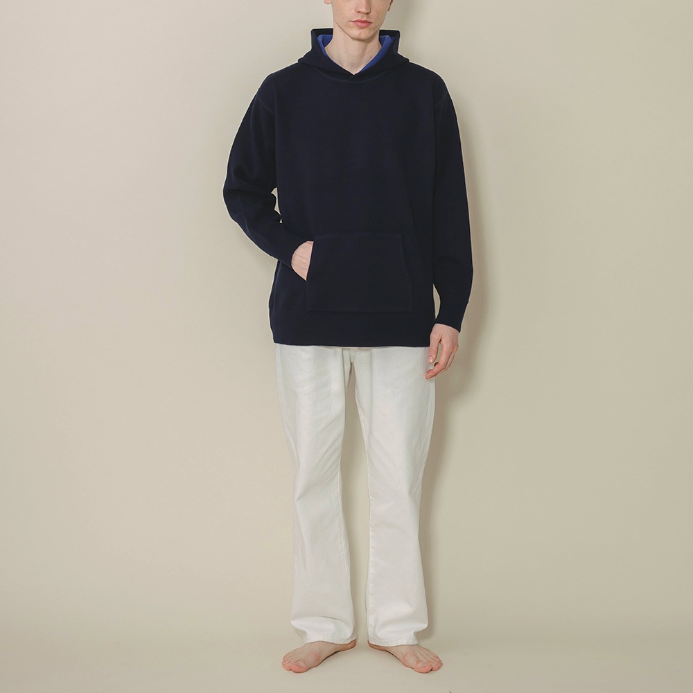 カシミヤ100％ Ｗフェイスフーディ