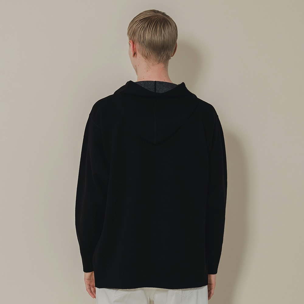 カシミヤ100％ Ｗフェイスフーディ