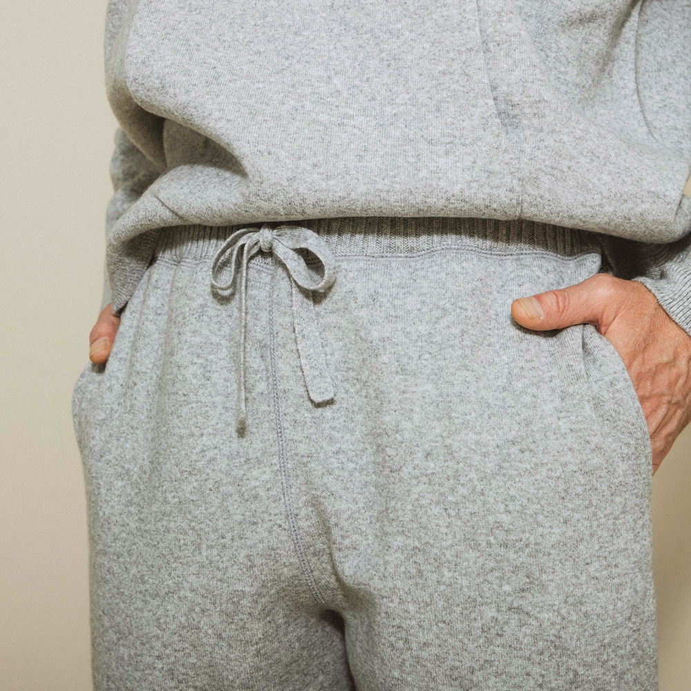 カシミヤ100％ スウェットパンツ