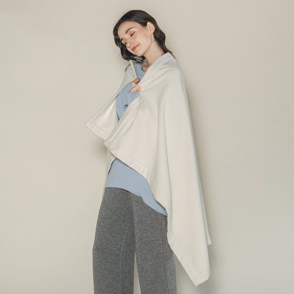 【限定商品】ベビーキャッシュ１００％　ハーフブランケット 191/エクリュ