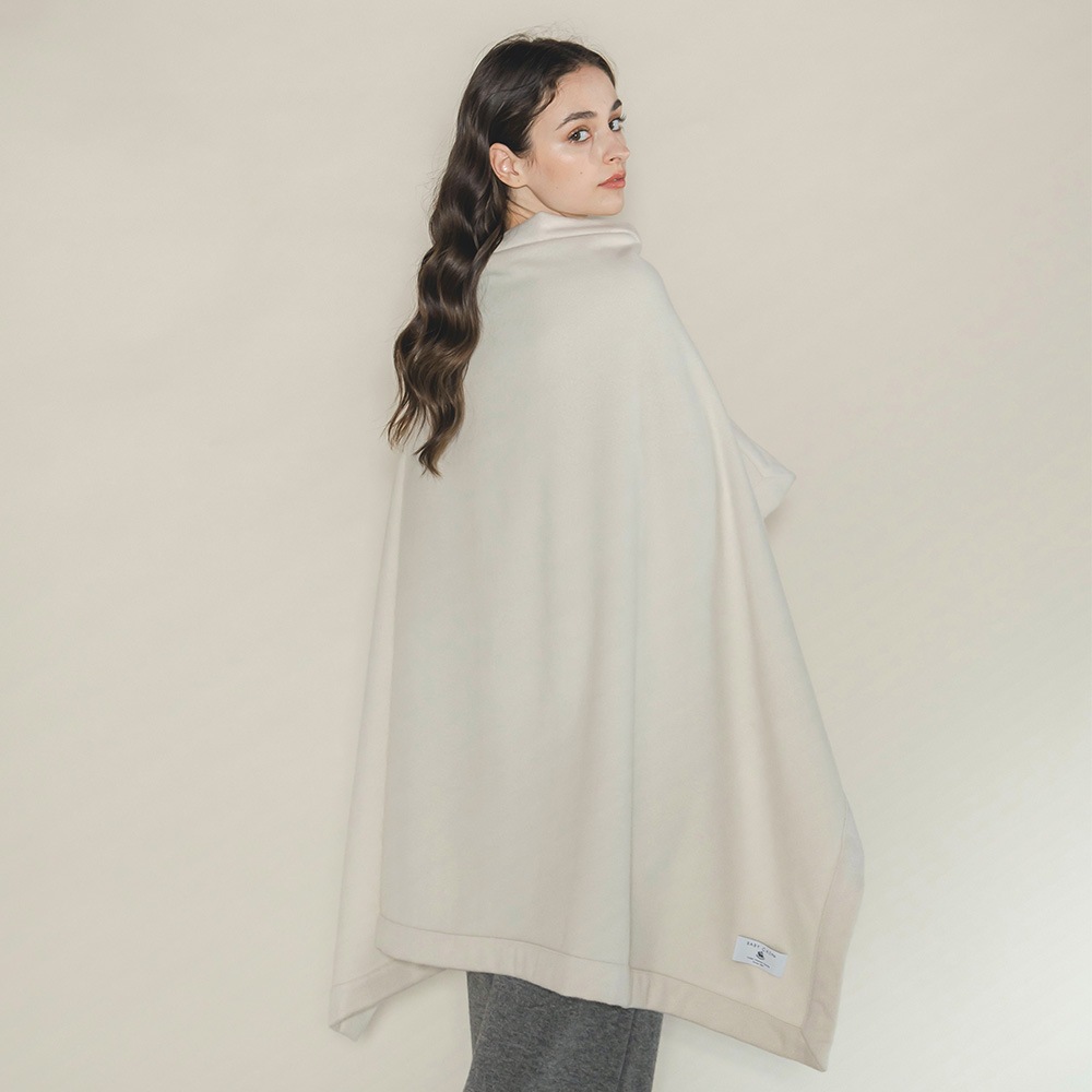 【限定商品】ベビーキャッシュ１００％　ハーフブランケット 191/エクリュ