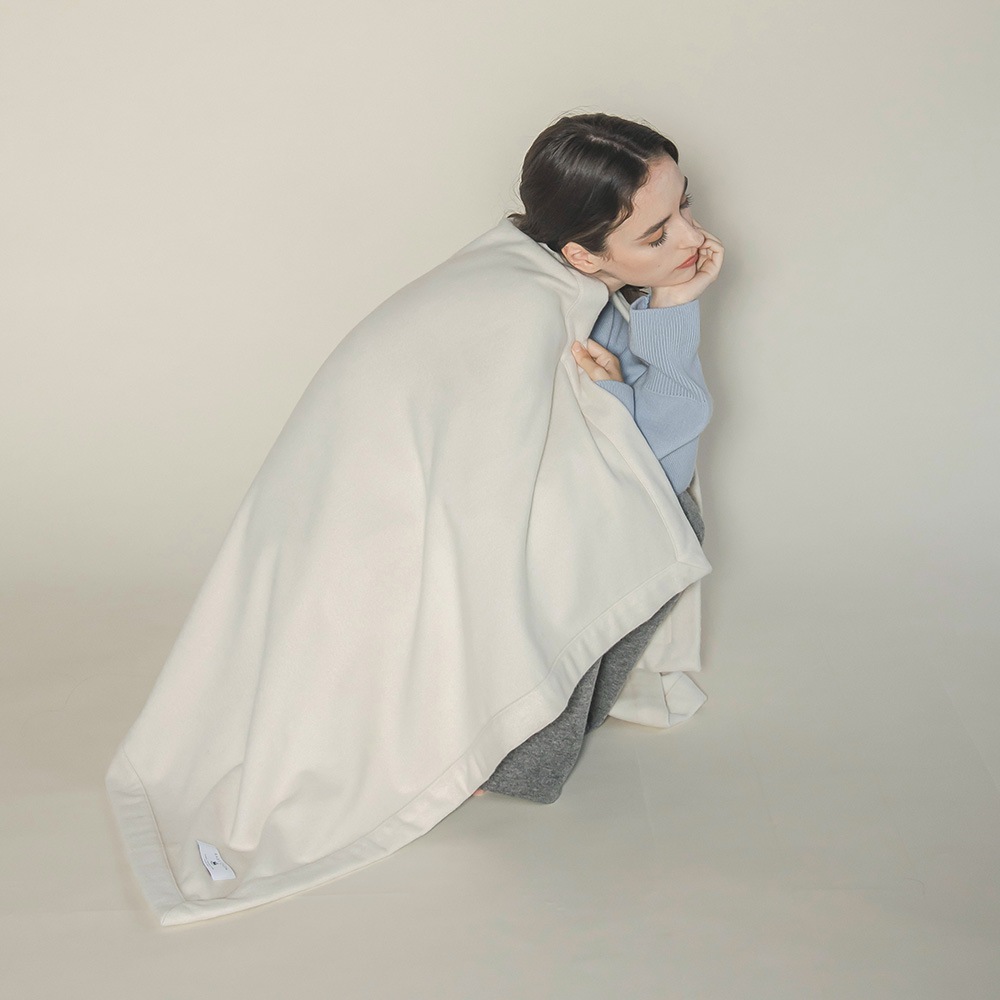 【限定商品】ベビーキャッシュ１００％　ハーフブランケット 191/エクリュ