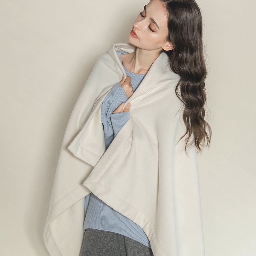 【限定商品】ベビーキャッシュ１００％　ハーフブランケット 191/エクリュ