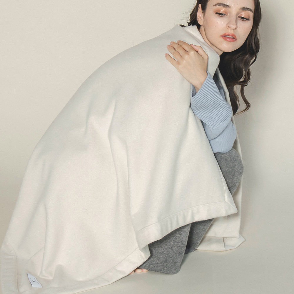 【限定商品】ベビーキャッシュ１００％　ハーフブランケット 191/エクリュ