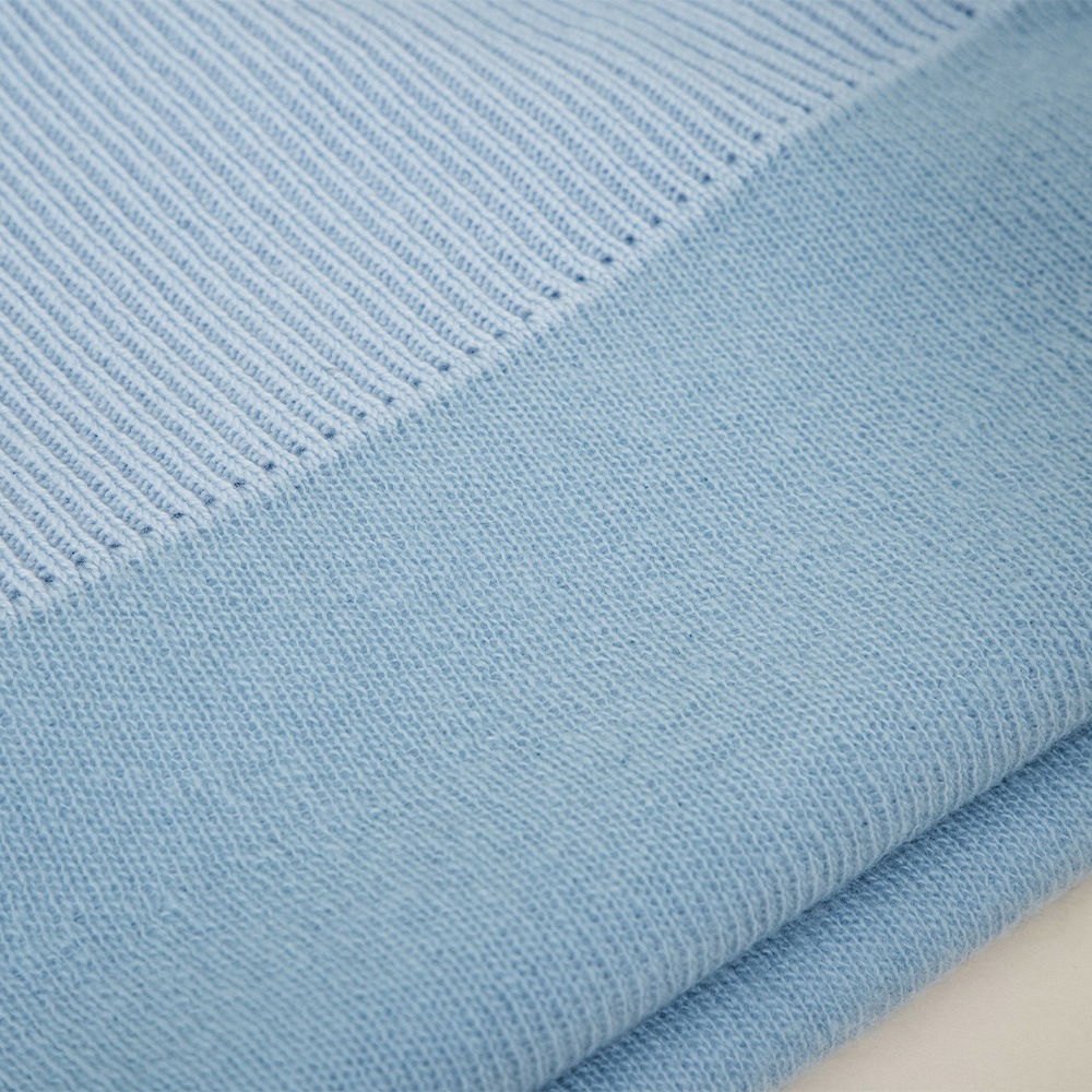 カシミヤ100％ Ｗフェイスクルーネック