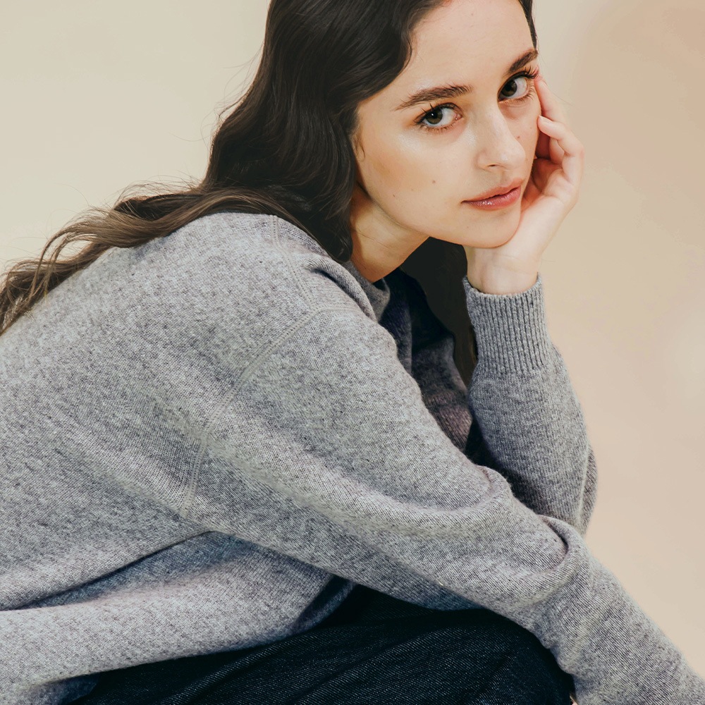 カシミヤ100％ Ｗフェイストレーナー