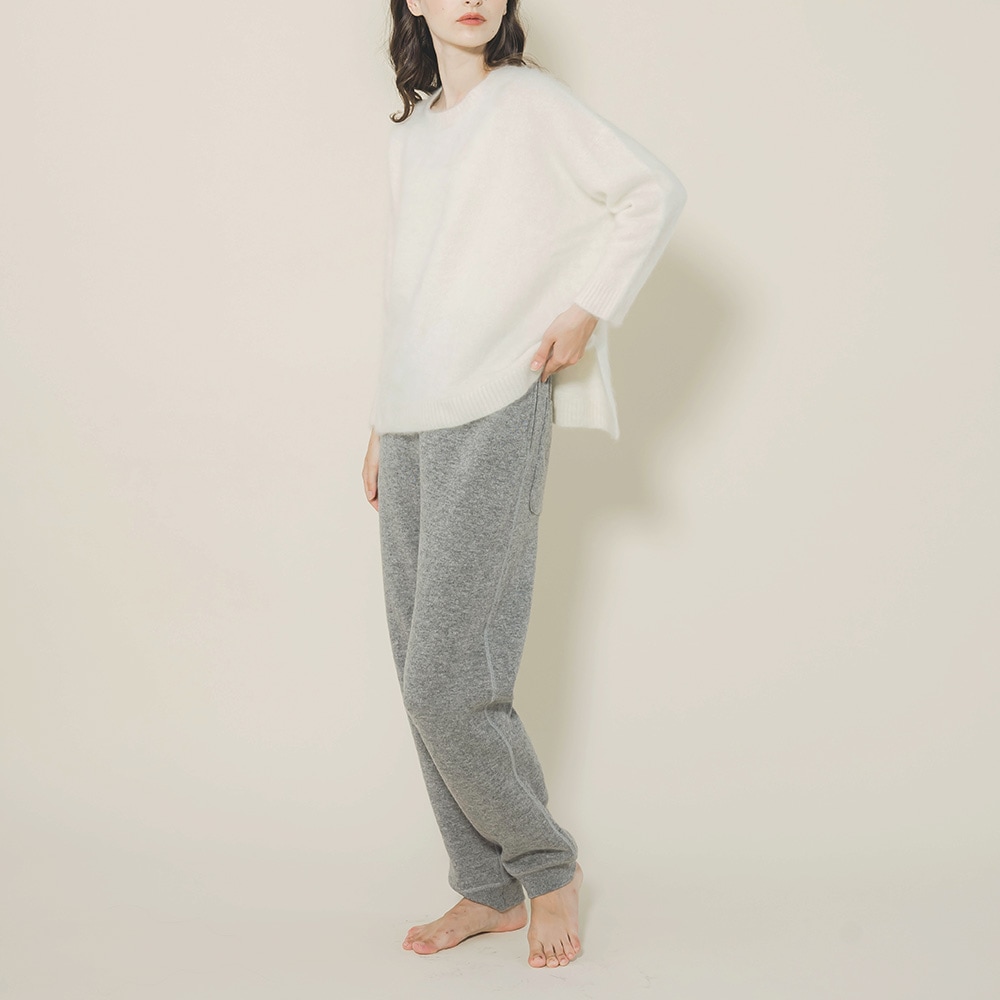 カシミヤ100％ スウェットパンツ