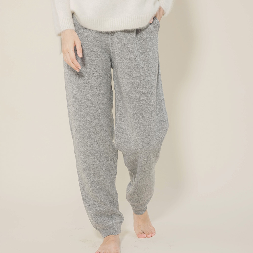 カシミヤ100％ スウェットパンツ