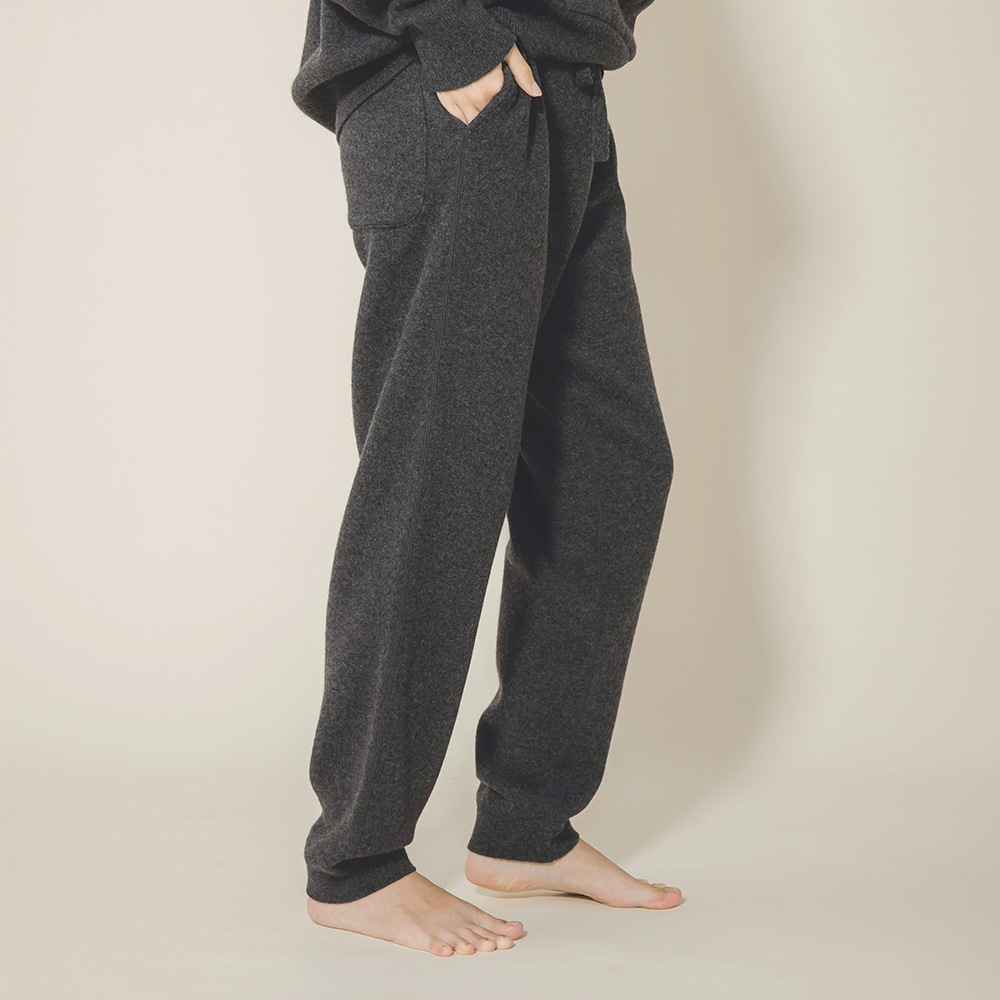 カシミヤ100％ スウェットパンツ