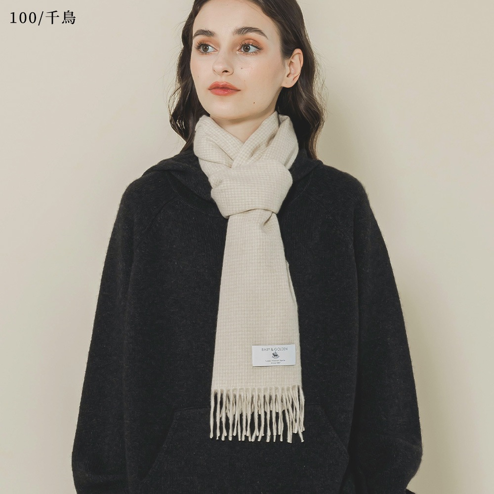 ベビー＆ゴールデン 千鳥・グレンチェックマフラー