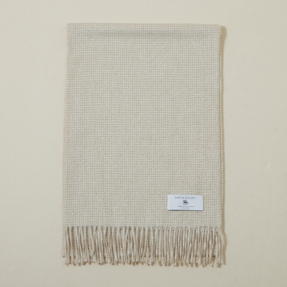 ベビー＆ゴールデン 千鳥・グレンチェックマフラー