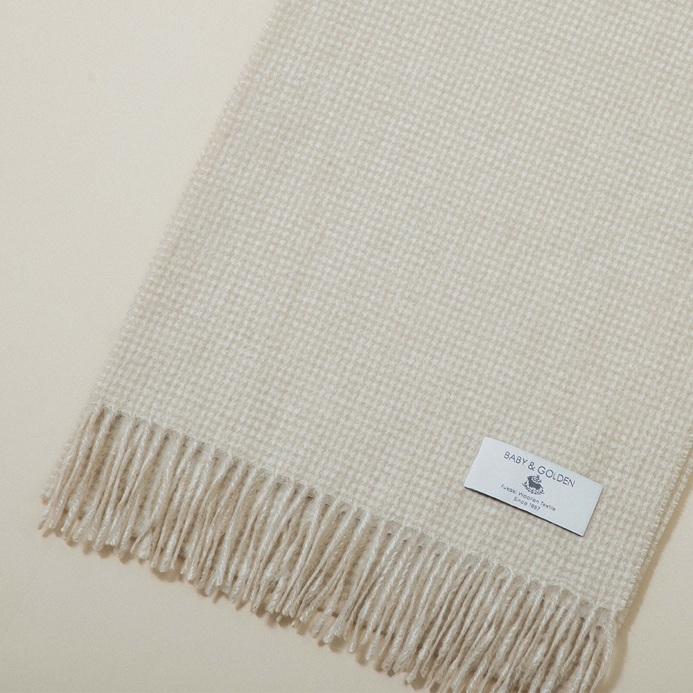 ベビー＆ゴールデン 千鳥・グレンチェックマフラー