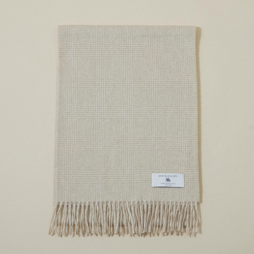 ベビー＆ゴールデン 千鳥・グレンチェックマフラー