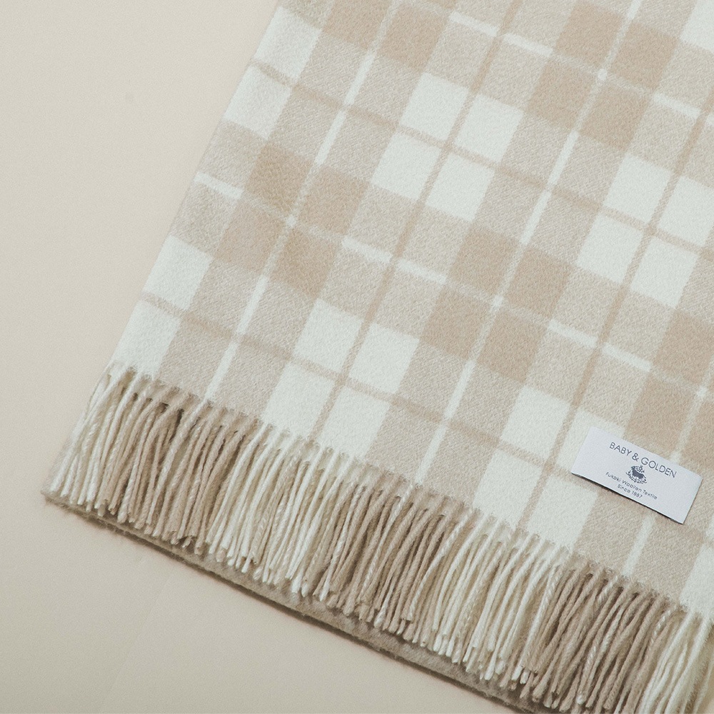 ベビー＆ゴールデン タータンストール 300/タータンチェック