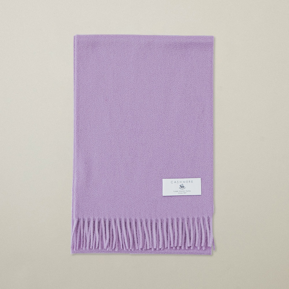 カシミヤ100％ ウェーブミニマフラー