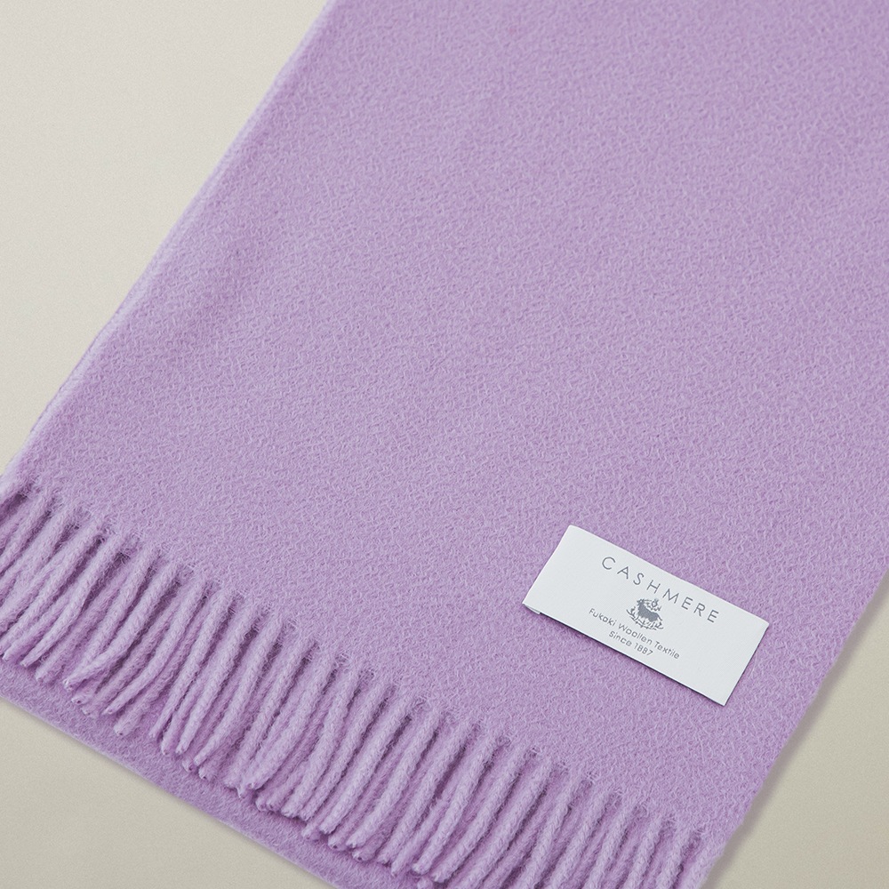 カシミヤ100％ ウェーブミニマフラー