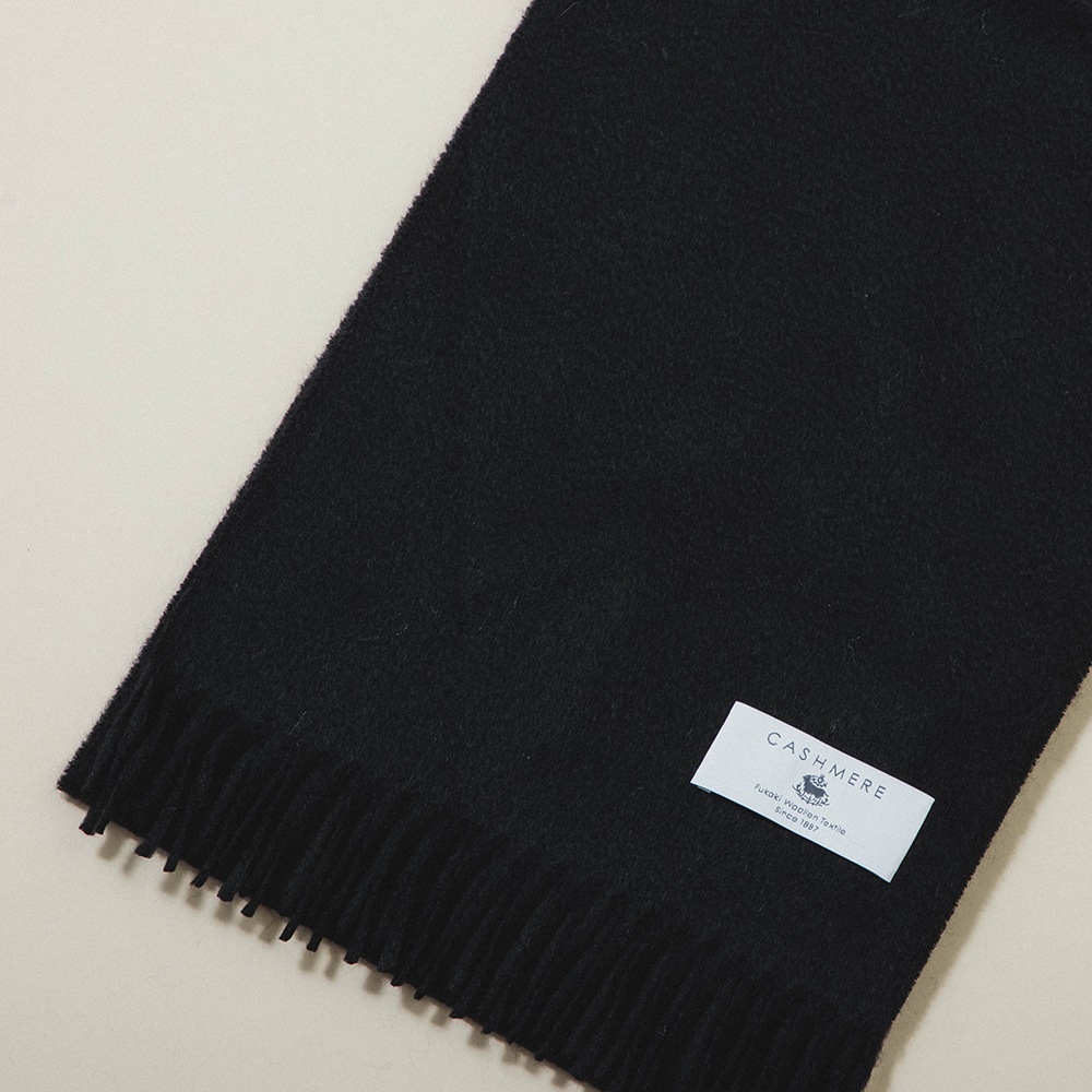 カシミヤ100％ ウェーブミニマフラー