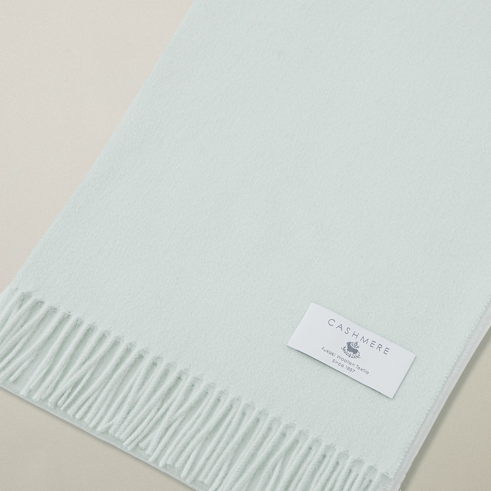 カシミヤ100％ ウェーブミニマフラー