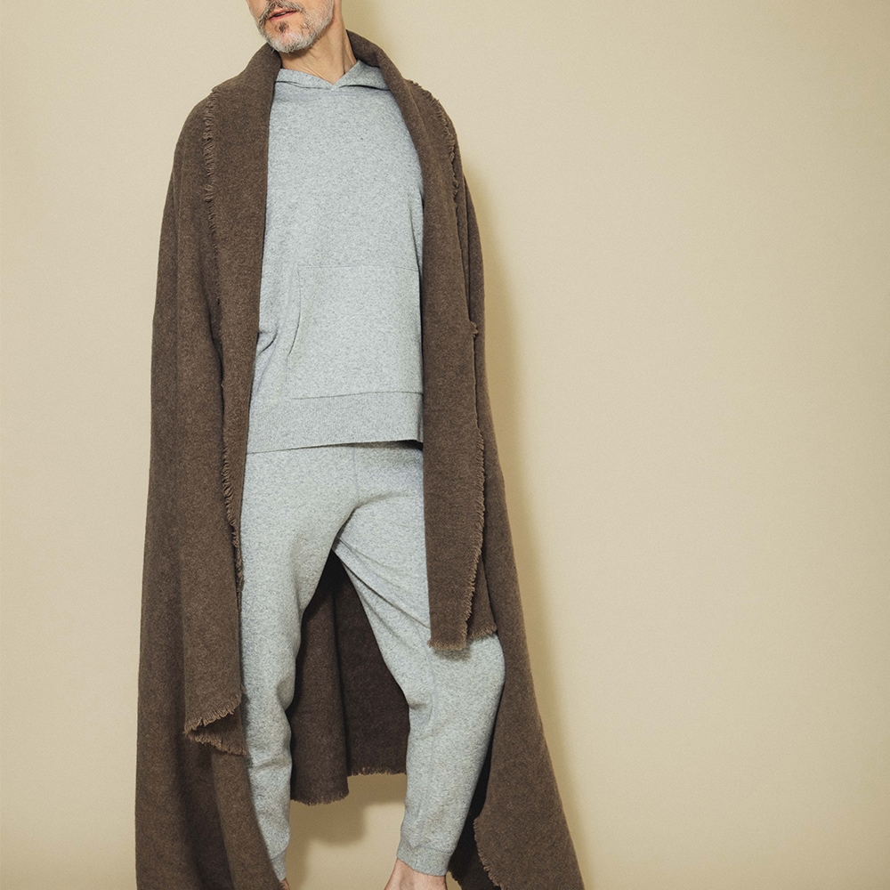 カシミヤ100％ 手仕上げブランケット | Blanket | FUKAKINET