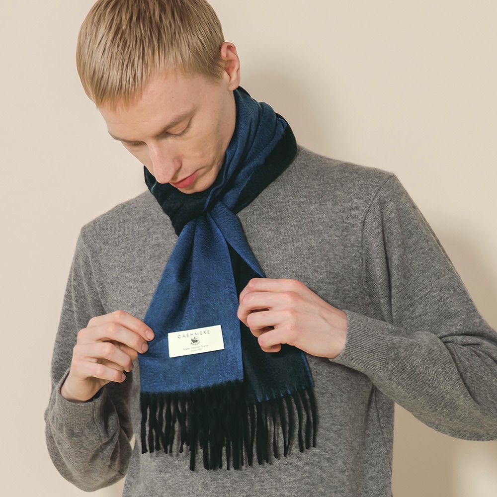 カシミヤ100％ シングルリバーミニマフラー