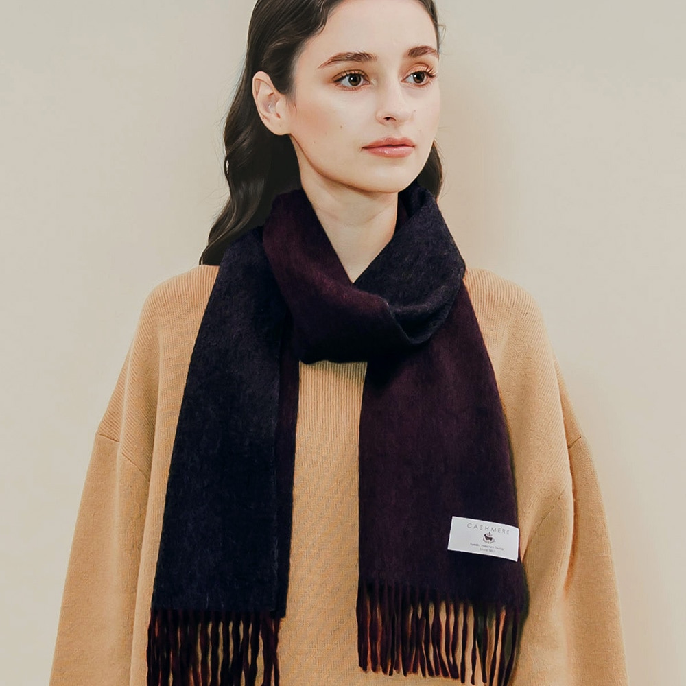 MAISON KITSUNE バージンウール マフラー 大判 ベージュ