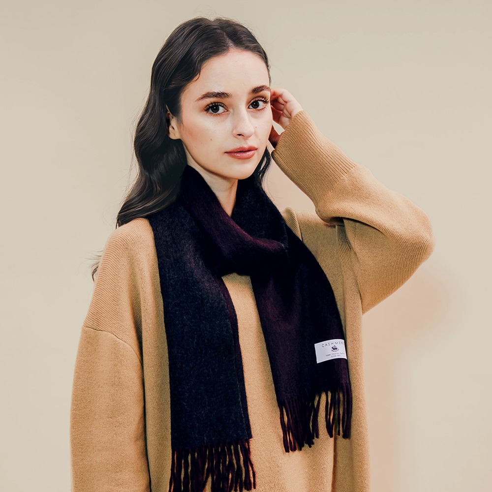 カシミヤ100％ シングルリバーミニマフラー | Muffler | FUKAKINET