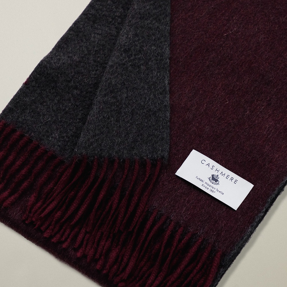 カシミヤ100％ シングルリバーミニマフラー