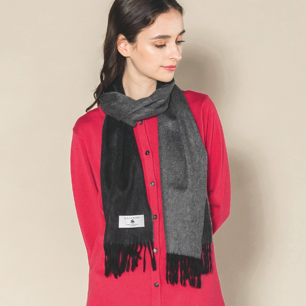 カシミヤ100％ シングルリバーミニマフラー