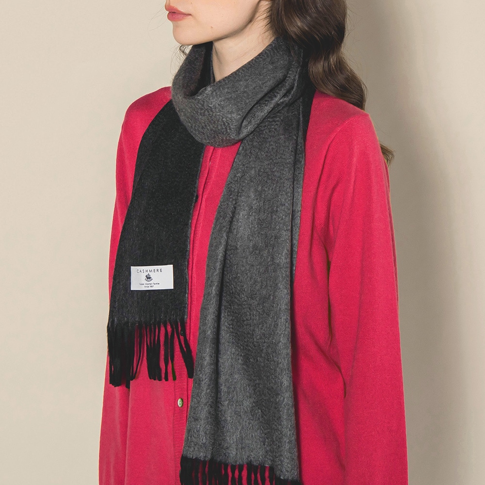 カシミヤ100％ シングルリバーミニマフラー | Muffler | FUKAKINET