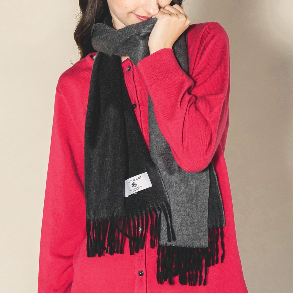 カシミヤ100％ シングルリバーミニマフラー | Muffler | FUKAKINET