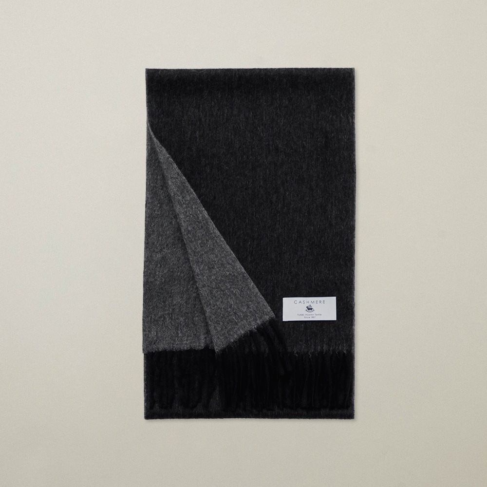 カシミヤ100％ シングルリバーミニマフラー